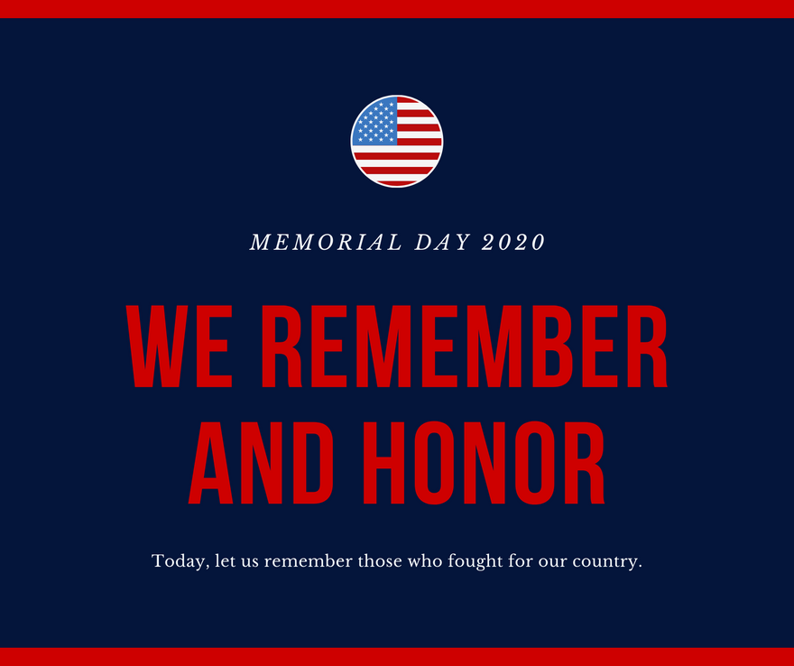Closed Monday, May 25, 2020