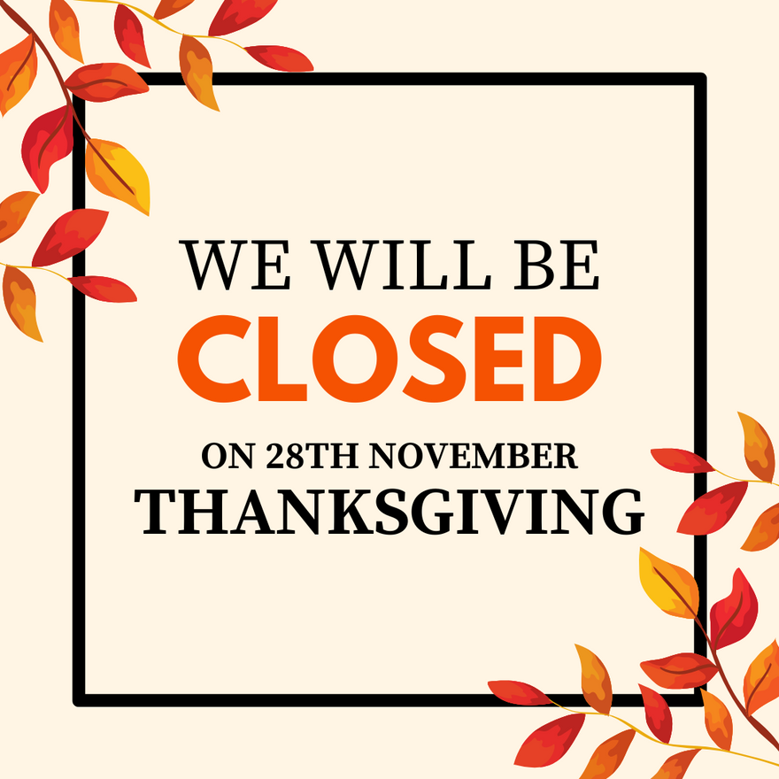 Thanksgiving Hours